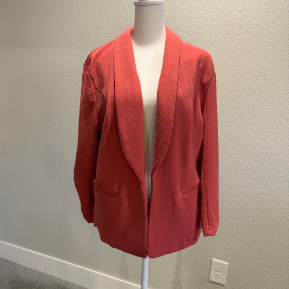 Bar III Women's Ruched 3/4-Sleeve Knit Blazer - Picture 2 of 9